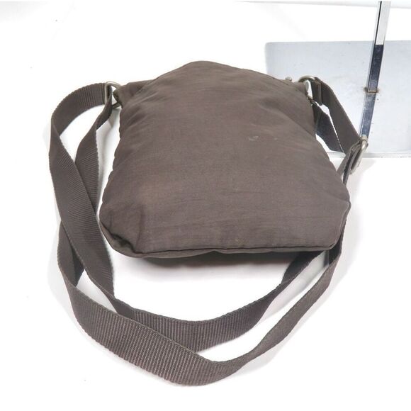 Baggallini BROWN Three Zip Nylon Crossbody Shoulder Bag Organizer - Picture 5 of 10